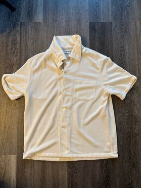 Our Legacy Button Down Beach Shirt Linen Size Medium Casual Streetwear